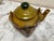1970s Vintage Green Floral Textured Teapot For Sale - Image 5 of 8