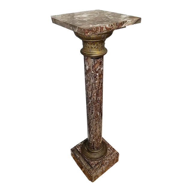 19-20c French Marble Pedestal For Sale