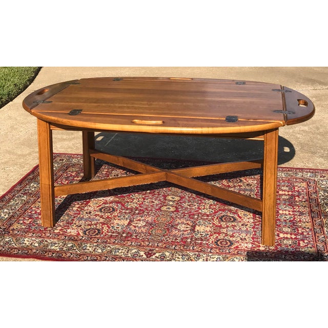 Vintage Ethan Allen Butler's Tray Coffee Table Chairish