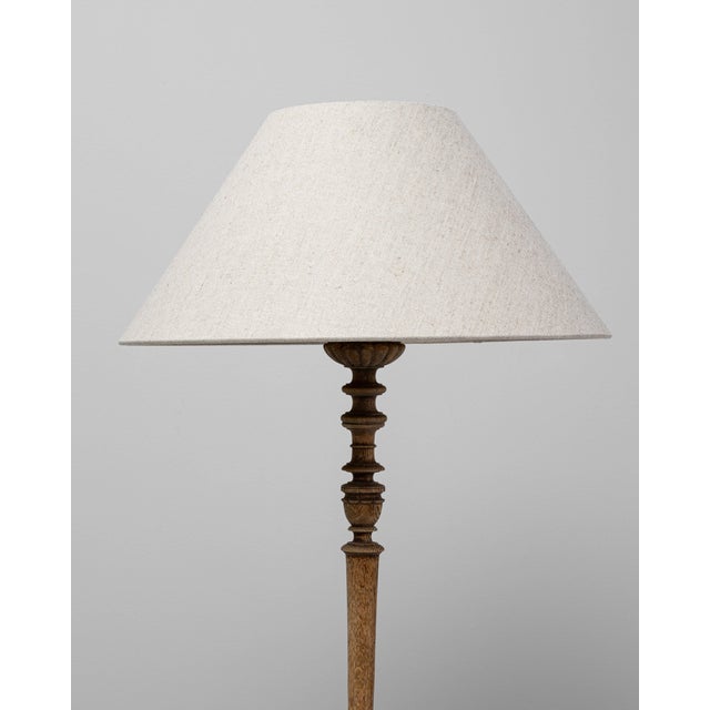 19th Century French Carved Oak Table Lamp For Sale In Greensboro - Image 6 of 18