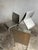 1980s Belgian Postmodernist Chairs in Aluminium, 1980s, Set of 6 For Sale - Image 5 of 13