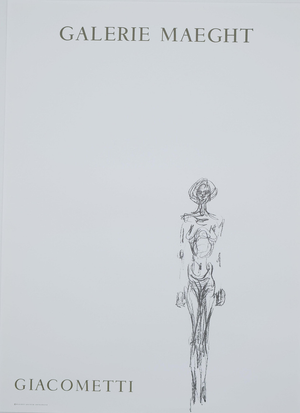 Alberto Giacometti, Nude Woman, Lithograph