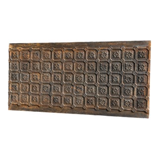 Antique Cast Iron Fireback For Sale