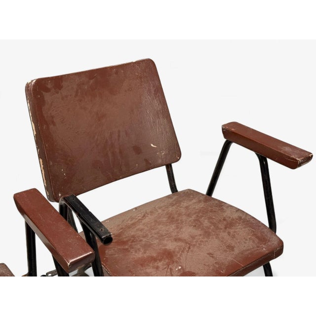 Studio Bbpr, Lacquered Iron, Wood, Twelve Armchairs, Italy, 1960s For Sale - Image 14 of 17