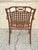 Late 20th Century Cast Aluminum Basket Weave Lattice Rattan Metal Patio Outdoor Arm Chair For Sale - Image 9 of 10