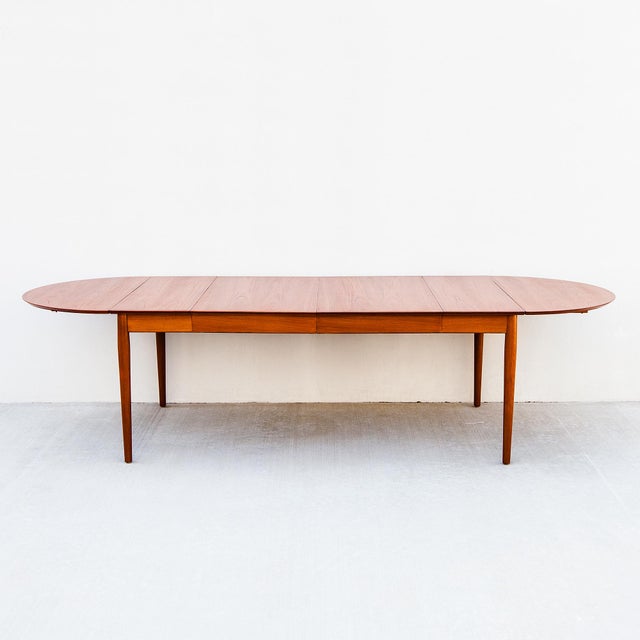 Brown Restored Arne Vodder Model 227 Dining Table in Teak, 1960s Danish Mid Century Modern For Sale - Image 8 of 18