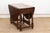 Brown Antique English Oak Gateleg Drop Leaf Table For Sale - Image 8 of 13
