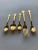 Vintage Rogers Bros Gold Plated Reflection Mixed Size Flatware 5 Pieces Set For Sale In New York - Image 6 of 6