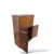 Mid-Century Walnut Bar Cabinet with Fold-Down Top and Etched Glass Interior, 1950s For Sale - Image 9 of 10