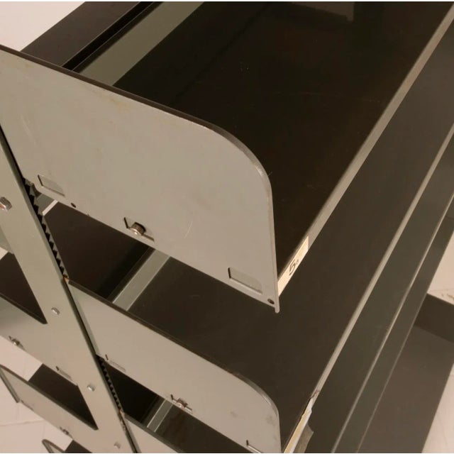 Olive Large Congress Bookcases by Lips Vago for Leon Phillips, 1960s, Set of 2 For Sale - Image 8 of 18