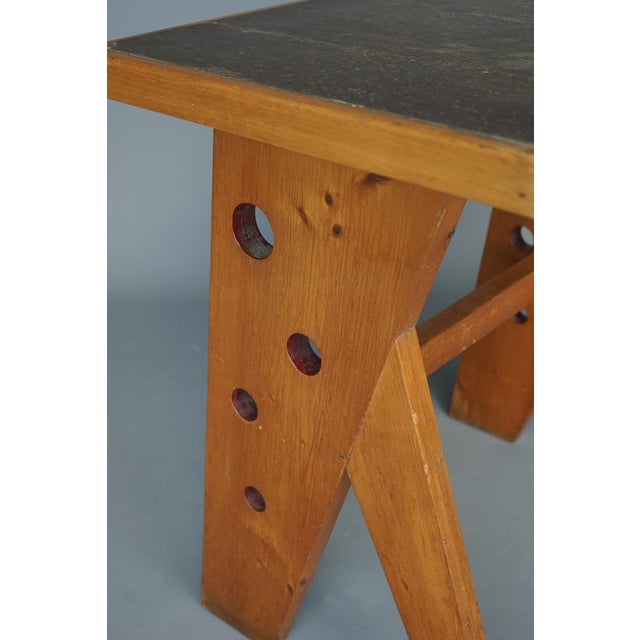 Small Mid-Century French Desk, 1950s For Sale - Image 12 of 17