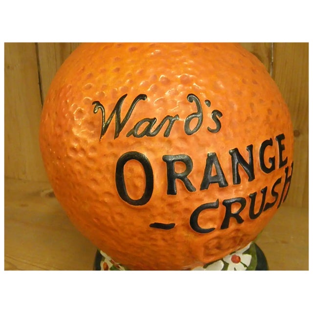 Ceramic Hard to Find 1910-20s Wards Orange Crush Syrup Dispenser For Sale - Image 7 of 18