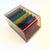 A vintage "SRW Minidex/78" acrylic organizer. Features a tinted hinged lid and black base with colorful divided...