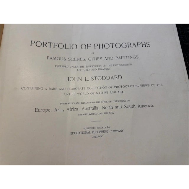 The product is a hardcover book titled "John L Stoddard's Photographs of Famous Scenes, Cities and Paintings 1894,"...