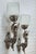 1940s Vintage Art Nouveau Deco Light Old Lamp Lion Mermaid Wall Sconces Fixture Brass & Star Glass Shade Light Lamp - a Pair For Sale - Image 5 of 5