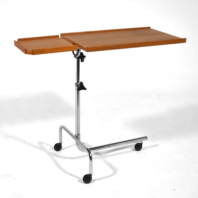 Danecastle Teak "Scooter" Adjustable Tray Table For Sale - Image 4 of 11