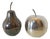 Apple and Pear by Lino Sabattini for Fleuron Christofle, France, 1960s, Set of 2 For Sale