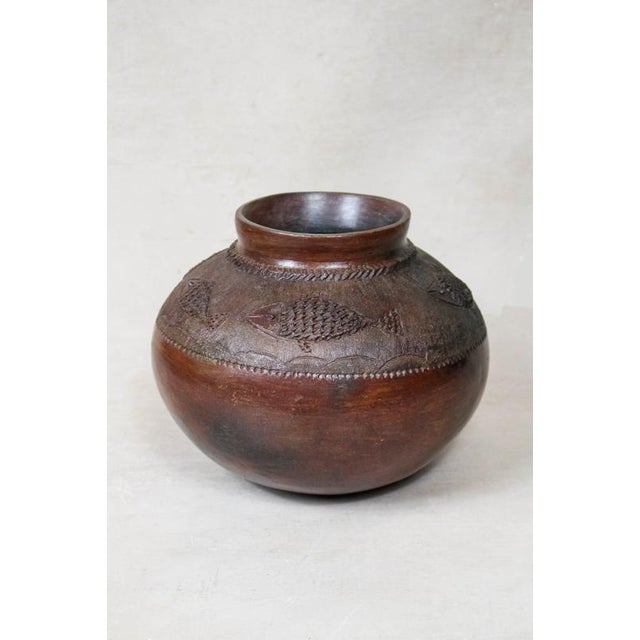 Vintage South African Zulu Pot For Sale - Image 4 of 5