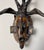 Guro Style African Carved Wood Horned Antelope Mask With Figure, Côte D’Ivoire For Sale - Image 10 of 12