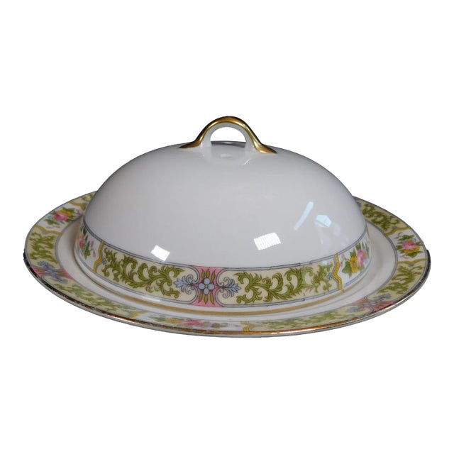 1970s Noritake Covered Cheese Dish For Sale