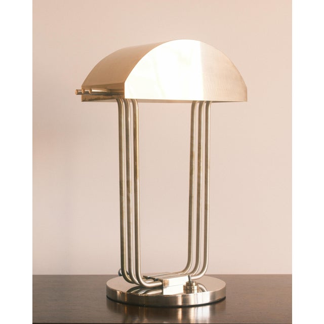 Architectural Table Lamps in the style of Marcel Breuer, France, 1970s, Set of 2 For Sale - Image 4 of 8