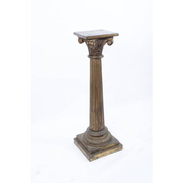 Victorian Corinthian Column Pedestals, Set of 2 For Sale - Image 3 of 10