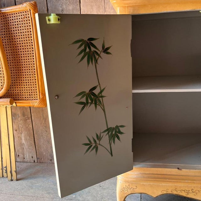 Vintage Painted Cabinet in Wood For Sale - Image 10 of 11