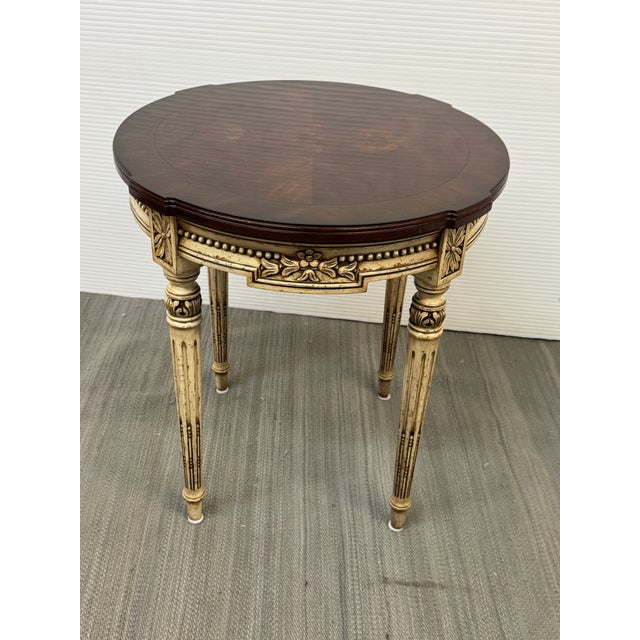 Early 21st Century Karges Furniture Company French Regency Side Table, 22.5 Inches For Sale - Image 5 of 12