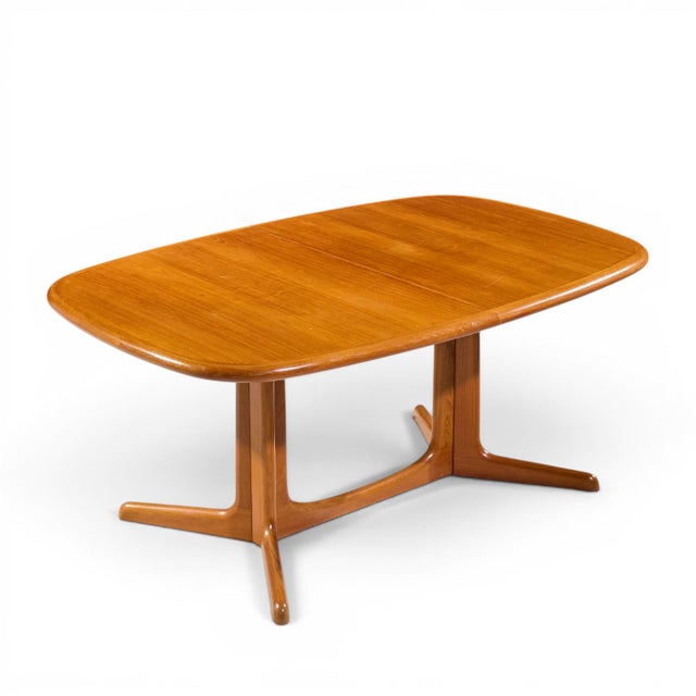 Rasmus Mid Century Danish Teak Expanding Dining Table With 2 Leaves For Sale - Image 12 of 13