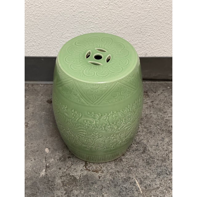 Safavieh Lotus Garden Stool For Sale - Image 11 of 12