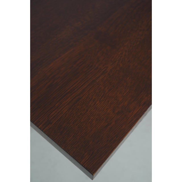 Stickley Stickley Mission Oak Keyhole Trestle Dining Table For Sale - Image 4 of 14