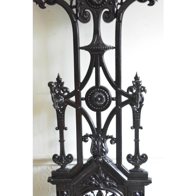 Victorian Cast Iron Hall Stand in the style of Christopher Dresser, 1870 For Sale - Image 14 of 18