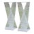 Vintage 1960s Mathieu Matégot Style Sculptural Perforated Metal Pedestals – Pair of Mid-Century Modern Plinths For Sale