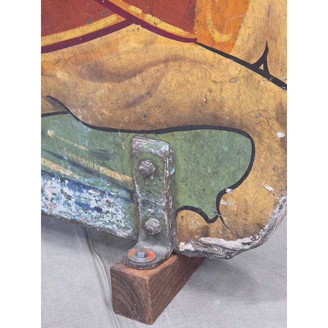 Wood Vintage Circa 1930s English Fairground Carousel Horse, Attr. Orton & Spooner For Sale - Image 7 of 11