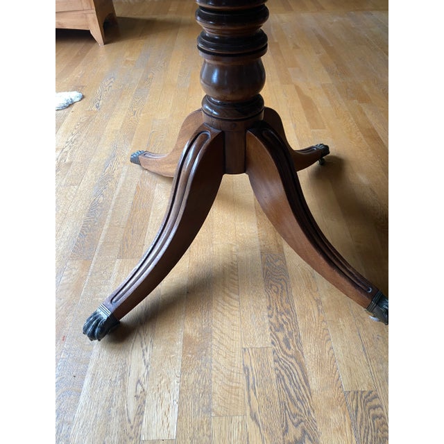 Early 19th Century Antique American Mahogany Sheraton Tilt-Top Breakfast Table - Priced to Sell For Sale - Image 5 of 6