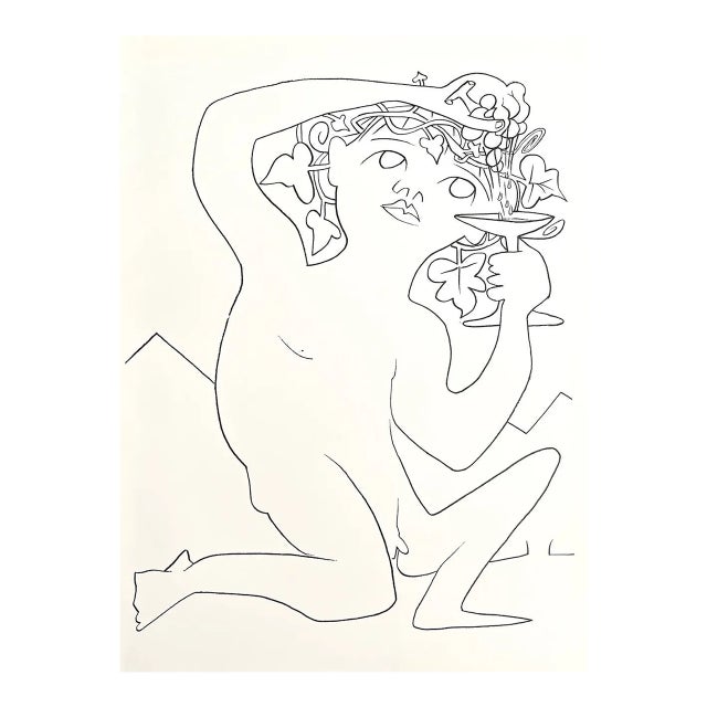 Francoise Gilot Lithograph I Squeeze the Juice 1975 For Sale