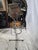 Industrial Mid 20th Century Industrial Ward Leonard Fresnel Stage Light Floor Lamp on Rolling Stand For Sale - Image 3 of 6