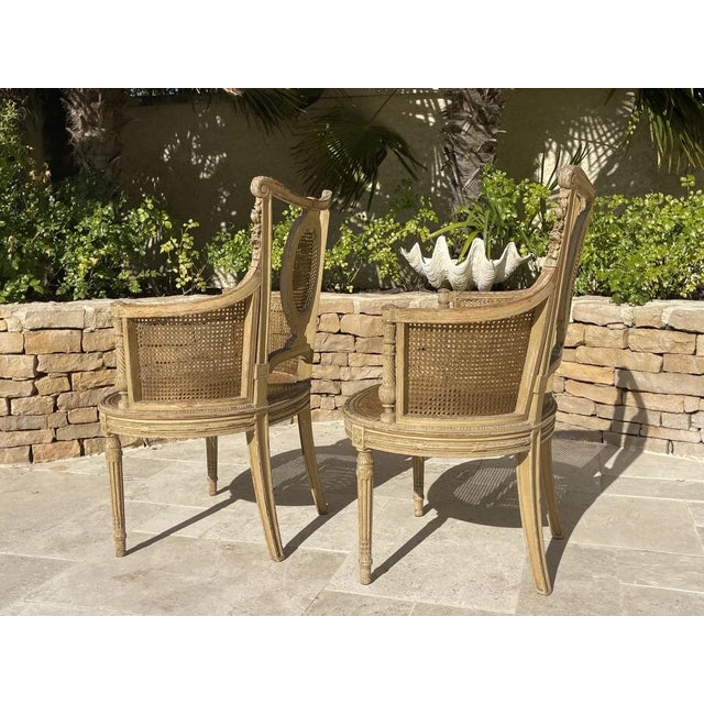 Louis XVI Style Armchairs, Set of 2 For Sale - Image 9 of 13