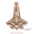 Metal 18k 750 Solid Rose Gold Floral Natural Diamond Ring, Size 7 For Sale - Image 7 of 13