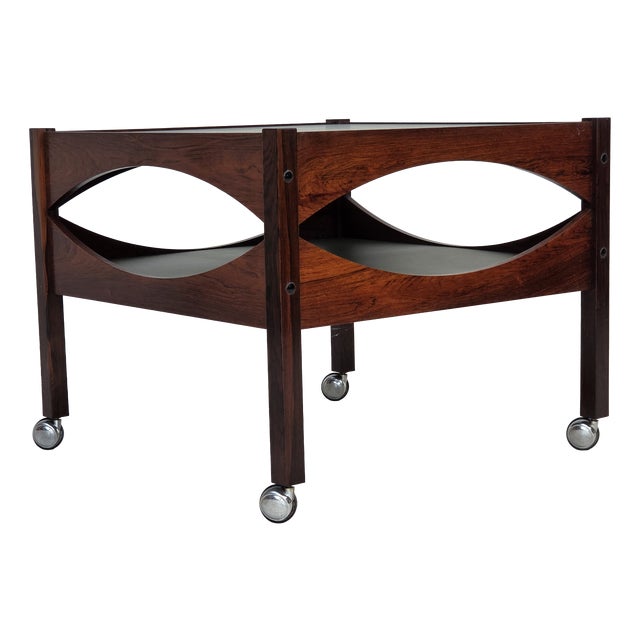 Danish Modus Side Table in Teak by Kristian Vedel for Søren Wiladsen, 1974 For Sale
