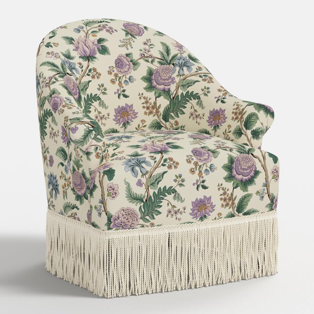 Introducing the Josephine Fringe Chair in an exclusive Tree of Life Print, a stunning piece that effortlessly combines...