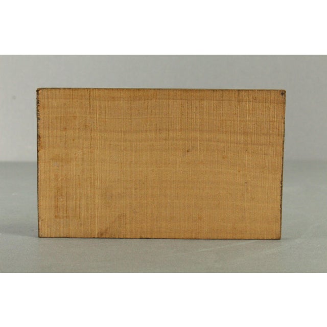 1886 Pyrographed Wood Greetings Card Boy & Pigeon Post, German Folk Art For Sale - Image 13 of 15