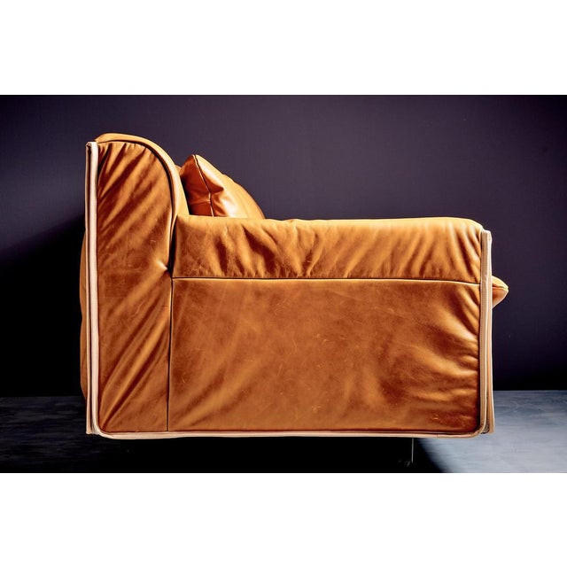 1980s Leather Heli Three-Seater Sofa by Otto Zapf for Knoll International, 1980s For Sale - Image 5 of 11