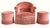 Napoleon III Lounge Chair and Poufs in Pink Velvet, 1800s, Set of 3 For Sale - Image 13 of 13