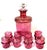 1880s Magnificent Moser Cranberry Glass Imperial Egg-Form Tantalus Service For Sale - Image 13 of 18