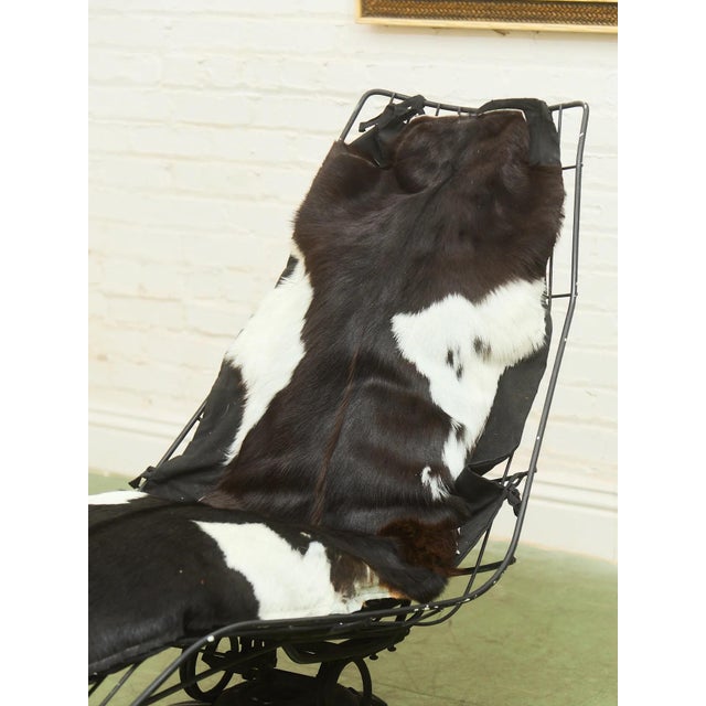 Vintage Homecrest Mid-Century Wire Banana "Siesta" Lounge Chair, Swivels & Rocks For Sale In Los Angeles - Image 6 of 12