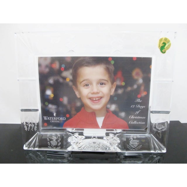 Waterford Crystal 2010 limited edition '12 Days of Christmas' 4" x 6" photo frame. Crafted from heavy, clear cut crystal...