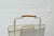 Gold Vintage Metal Newspaper Holder with Wooden Handle, 1950s For Sale - Image 8 of 11