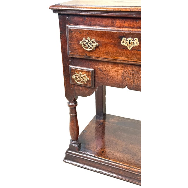 Brown Small Georgian Oak Dresser Base, 1750s For Sale - Image 8 of 14