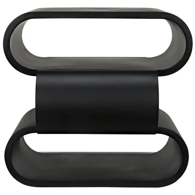 Mid-Century Modern NOIR Nada Side Table, Black Iron For Sale - Image 3 of 6